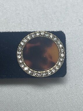 Michael Kors Tortoiseshell Round Crystal-Trim Stud Earrings